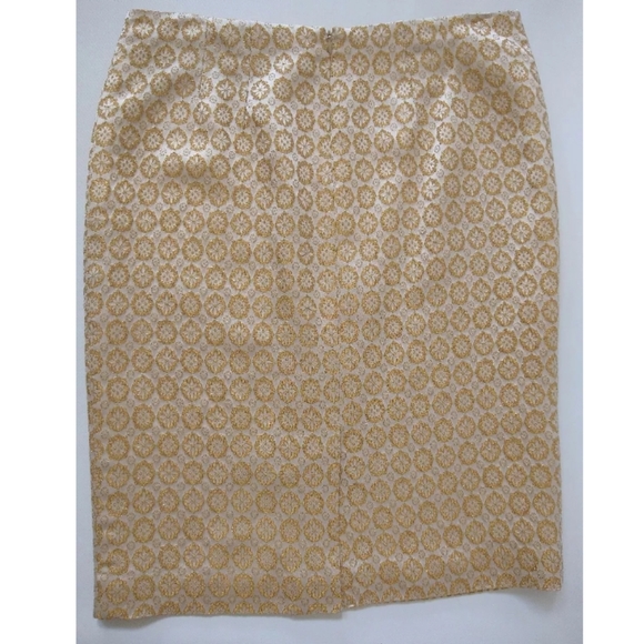 Vintage metallic medallion print skirt - Picture 2 of 8